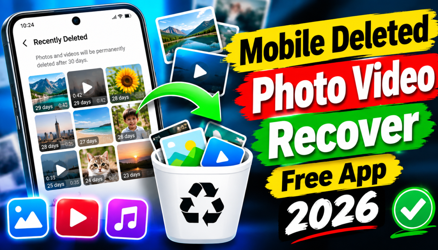 Mobile Deleted Photo Video Recover Free App 2026