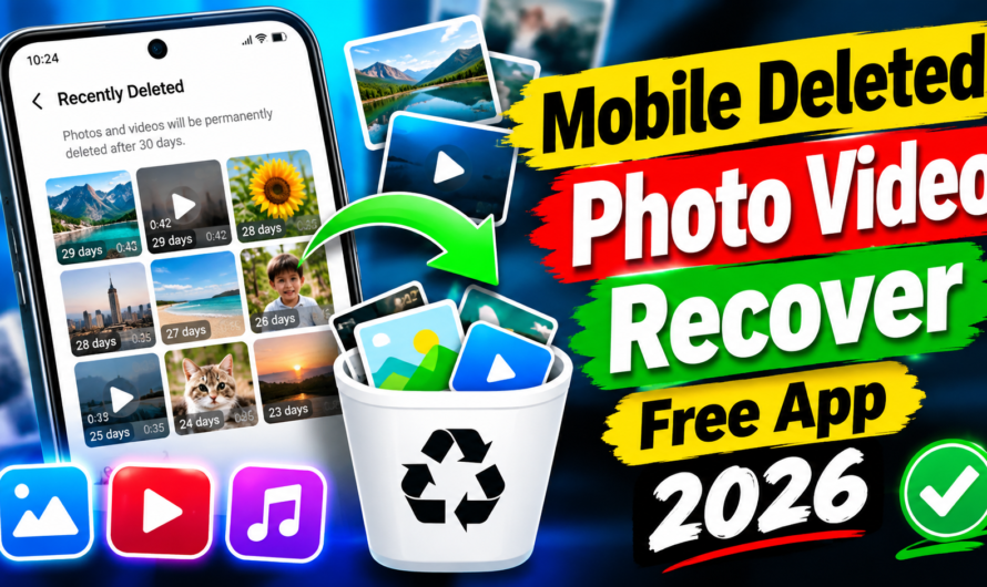Mobile Deleted Photo Video Recover Free App 2026