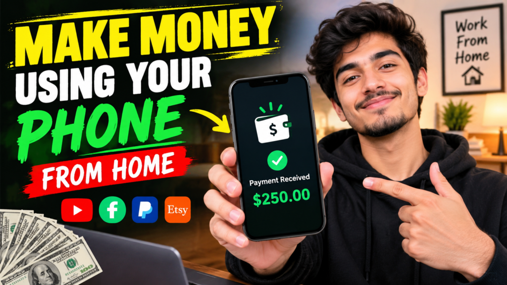 Current image: make money using your phone from home